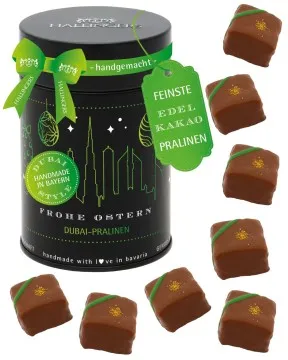 Dubai Pralinen Frohe Ostern - Dubai-Style Pralinen, ohne Alkohol handmade