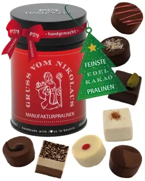 Gruß vom Nikolaus - Pralinen, ohne Alkohol handmade