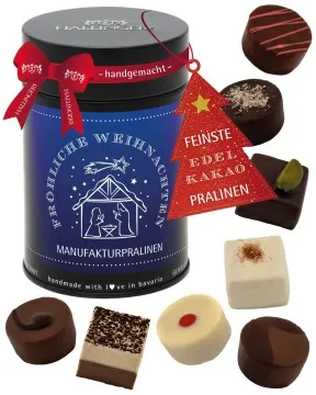 Fröhliche Weihnachten - Pralinen, ohne Alkohol handmade
