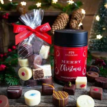 Merry Christmas - Pralinen, ohne Alkohol handmade
