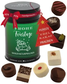 Frohe Feiertage - Pralinen, ohne Alkohol handmade