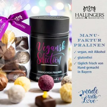 God Jul, vegan - Svenska - Vegane Pralinen, mit & ohne Alkohol
