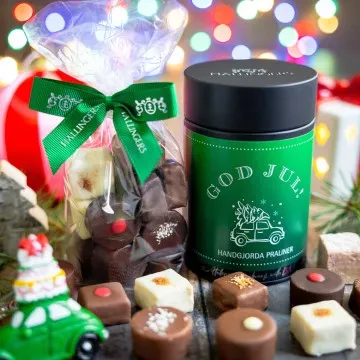 God Jul, green - Svenska - Pralinen, ohne Alkohol handmade