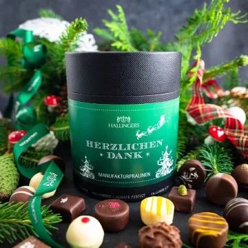 Herzlichen Dank - Christmas XXL - Pralinen, ohne Alkohol handmade