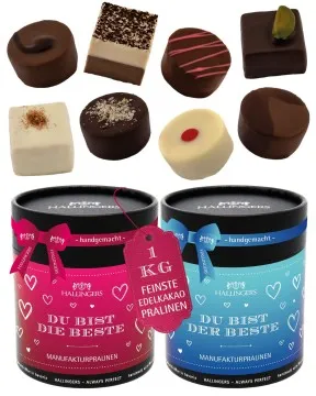 Du bist DIE Beste & DER Beste XXL - Pralinen, ohne Alkohol handmade