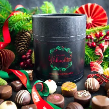 Frohe Weihnachten XXL - Pralinen, ohne Alkohol handmade