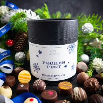 Frohes Weihnachtsfest XXL - Pralinen, ohne Alkohol handmade