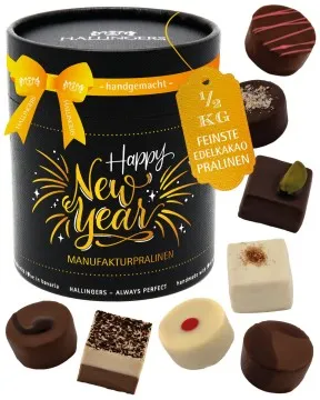 Happy New Year XXL - Pralinen, ohne Alkohol handmade