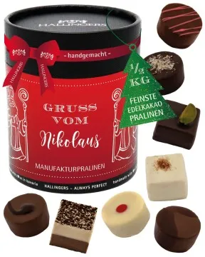 Gruß vom Nikolaus XXL - Pralinen, ohne Alkohol handmade