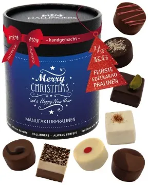 Merry Christmas & A Happy New Year XXL - Pralinen, ohne Alkohol handmade