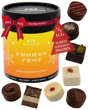 Frohes Fest XXL - Pralinen, ohne Alkohol handmade