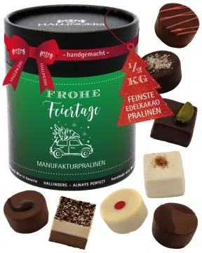 Frohe Feiertage XXL - Pralinen, ohne Alkohol handmade