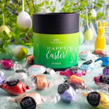 Happy Easter XXL - Pralinen-Osterei, ohne Alkohol handmade