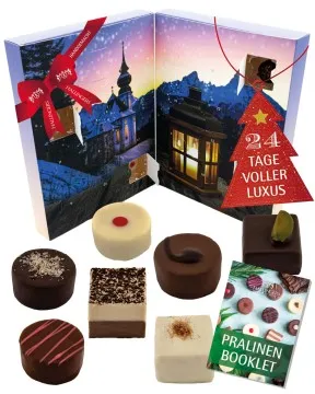 Adventskalender Bergkirche - Pralinen, ohne Alkohol handmade