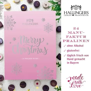 Adventskalender Einhorn - Pralinen, ohne Alkohol handmade