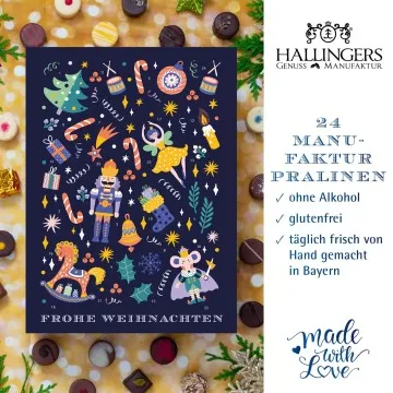 Adventskalender Nussknacker Ballett - Pralinen, ohne Alkohol handmade