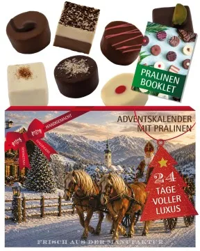 Adventskalender Nikolausfahrt - Pralinen, ohne Alkohol handmade