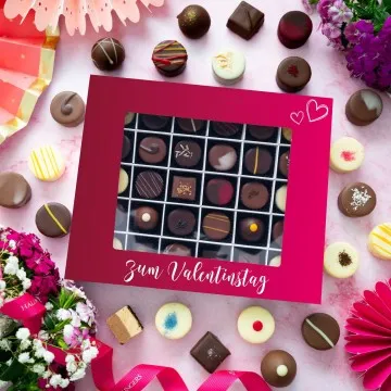 Pink, Zum Valentinstag XXL - Pralinen, mit & ohne Alkohol