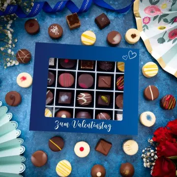 Blue, Zum Valentinstag XL - Pralinen, mit & ohne Alkohol
