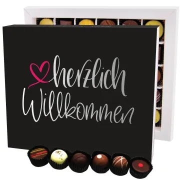 Herzlich Willkommen XXL - Pralinen, ohne Alkohol handmade