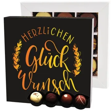 Herzlichen Glückwunsch L - Pralinen, ohne Alkohol handmade