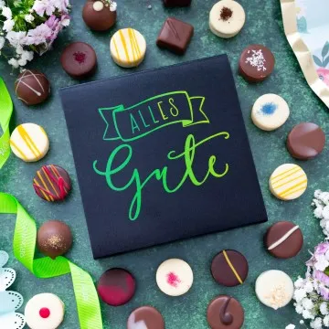Alles Gute L - Pralinen, ohne Alkohol handmade