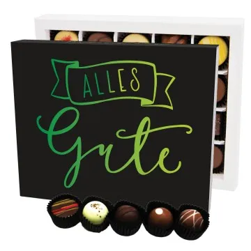 Alles Gute XL - Pralinen, ohne Alkohol handmade