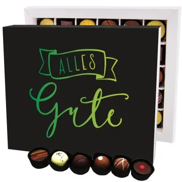Alles Gute XXL - Pralinen, ohne Alkohol handmade