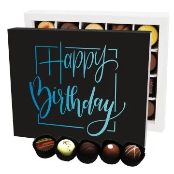 Happy Birthday XL - Pralinen, ohne Alkohol handmade