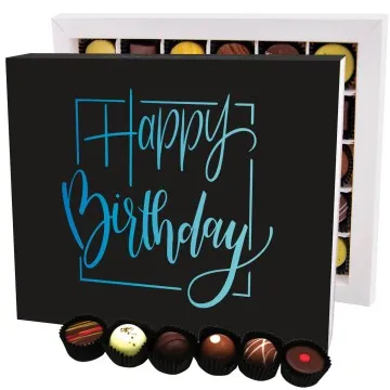 Happy Birthday XXL - Pralinen, ohne Alkohol handmade