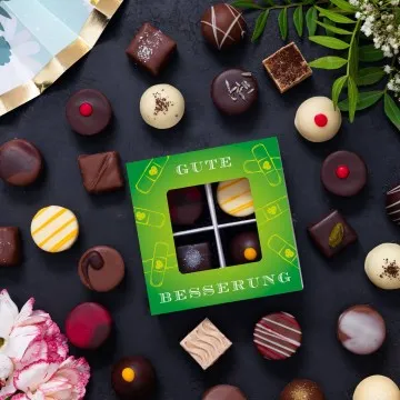 Gute Besserung - Pralinen, ohne Alkohol handmade