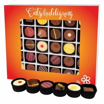 Entschuldigung XXL - Pralinen, ohne Alkohol handmade