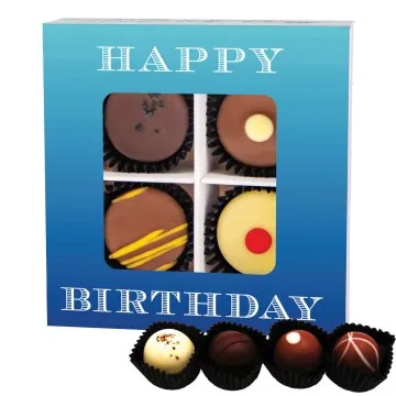 Happy Birthday - Pralinen, ohne Alkohol handmade