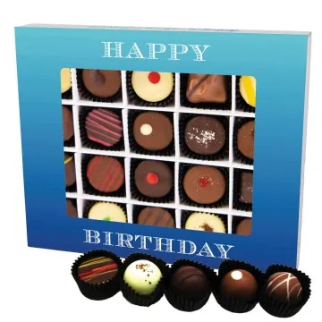 Happy Birthday XL - Pralinen, ohne Alkohol handmade