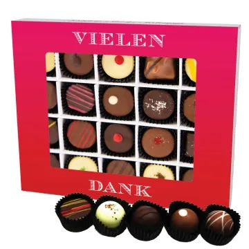 Vielen Dank XL - Pralinen, mit & ohne Alkohol