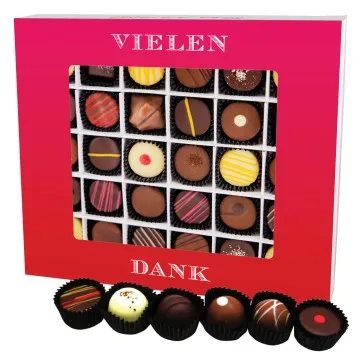 Vielen Dank XXL - Pralinen, mit & ohne Alkohol