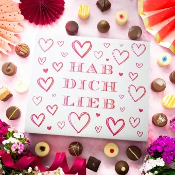 Hab Dich lieb XXL - Pralinen, ohne Alkohol handmade