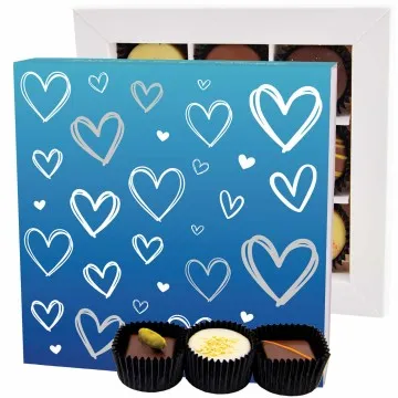 Love Blue L - Pralinen, ohne Alkohol handmade
