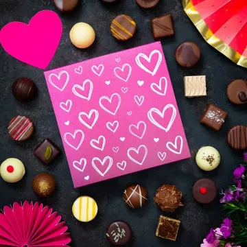 Love Pink L - Pralinen, ohne Alkohol handmade