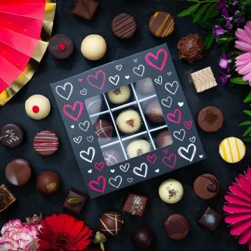 Love Black L - Pralinen, mit & ohne Alkohol