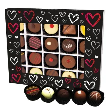 Love Black XL - Pralinen, mit & ohne Alkohol