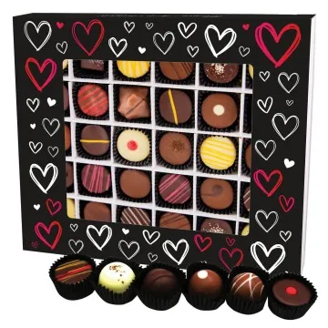 Love Black XXL - Pralinen, mit & ohne Alkohol