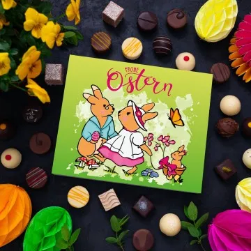 Hasenfamilie XL - Pralinen, ohne Alkohol handmade