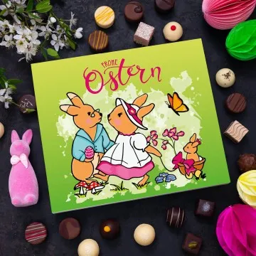 Hasenfamilie XXL - Pralinen, ohne Alkohol handmade