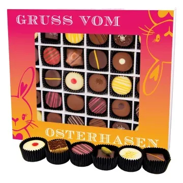 Gruß vom Osterhasen XXL - Pralinen, ohne Alkohol handmade