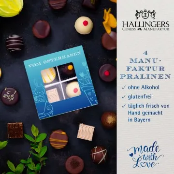 Vom Osterhasen - Pralinen, ohne Alkohol handmade