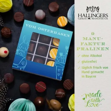 Vom Osterhasen L - Pralinen, ohne Alkohol handmade
