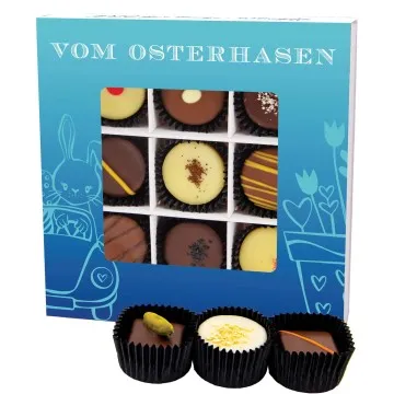 Vom Osterhasen L - Pralinen, ohne Alkohol handmade