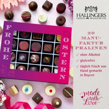 Frohe Ostern XL - Pralinen, ohne Alkohol handmade