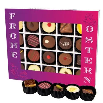 Frohe Ostern XL - Pralinen, ohne Alkohol handmade